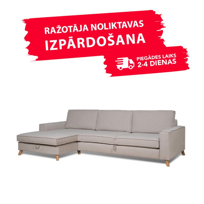 Sofa COPENHAGEN SLEEPING (Left corner, extendable)(Nordby Beige)